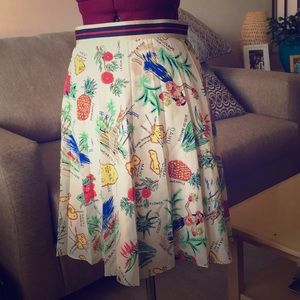 J Crew ⚡️NWT summer Hawaiian pleated skirt